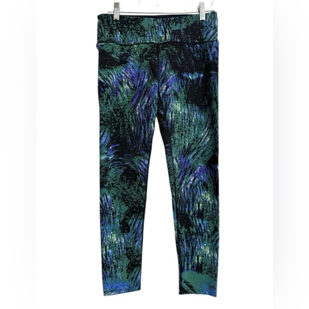 Tuff Athletics Small Vibrant Blue and‎ Green Leggings